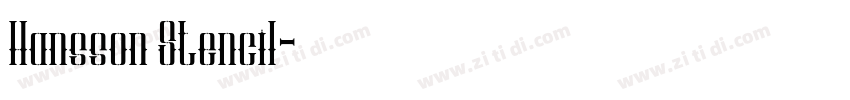 Hansson Stencil字体转换
